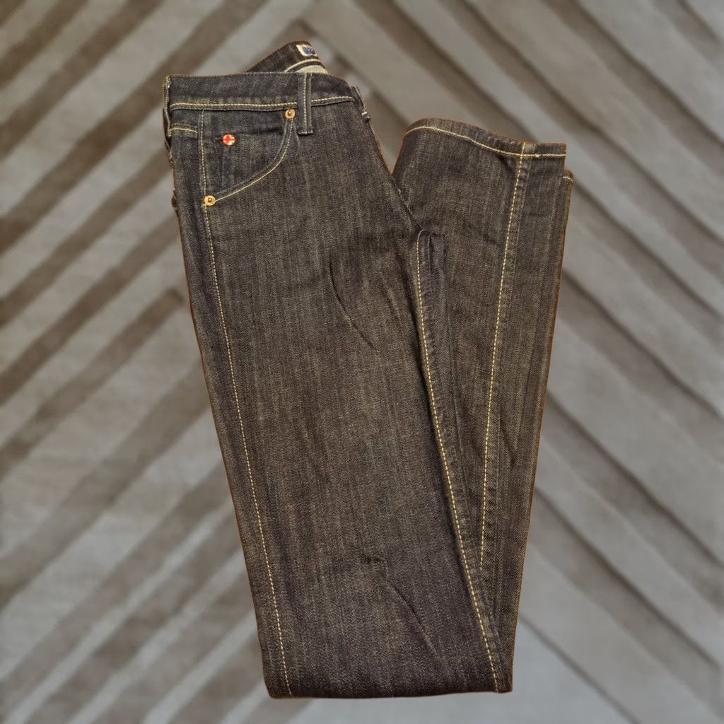Hudson Hudson Jeans Womens Size 24 Blue Denim 5-Pocket Straight Belt Loops Regular Size 42" / US 20 - 1 Thumbnail