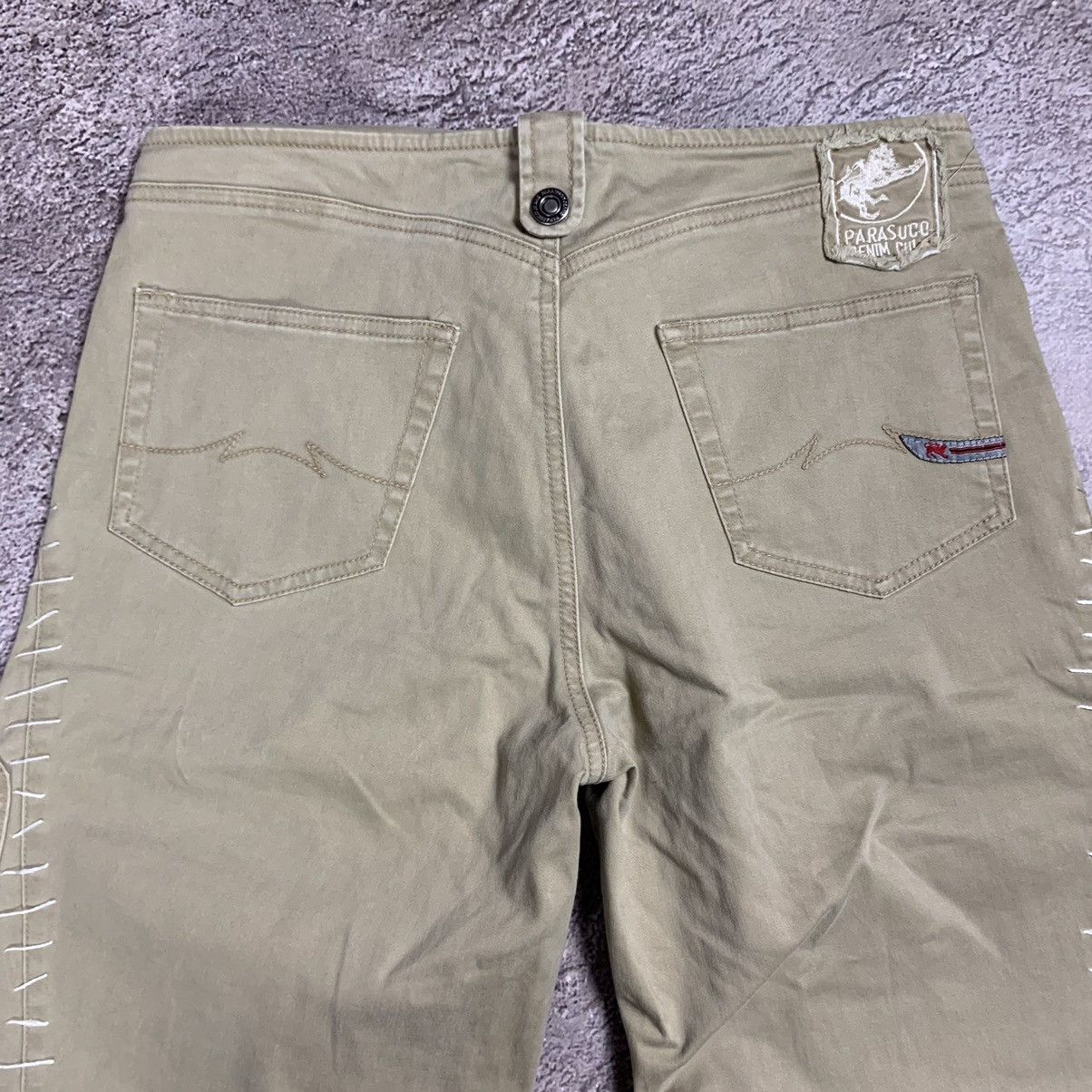 Vintage Vintage 90s Baggy Cargo Pants Flared Parachute Streetwear 31 Size US 31 - 8 Thumbnail
