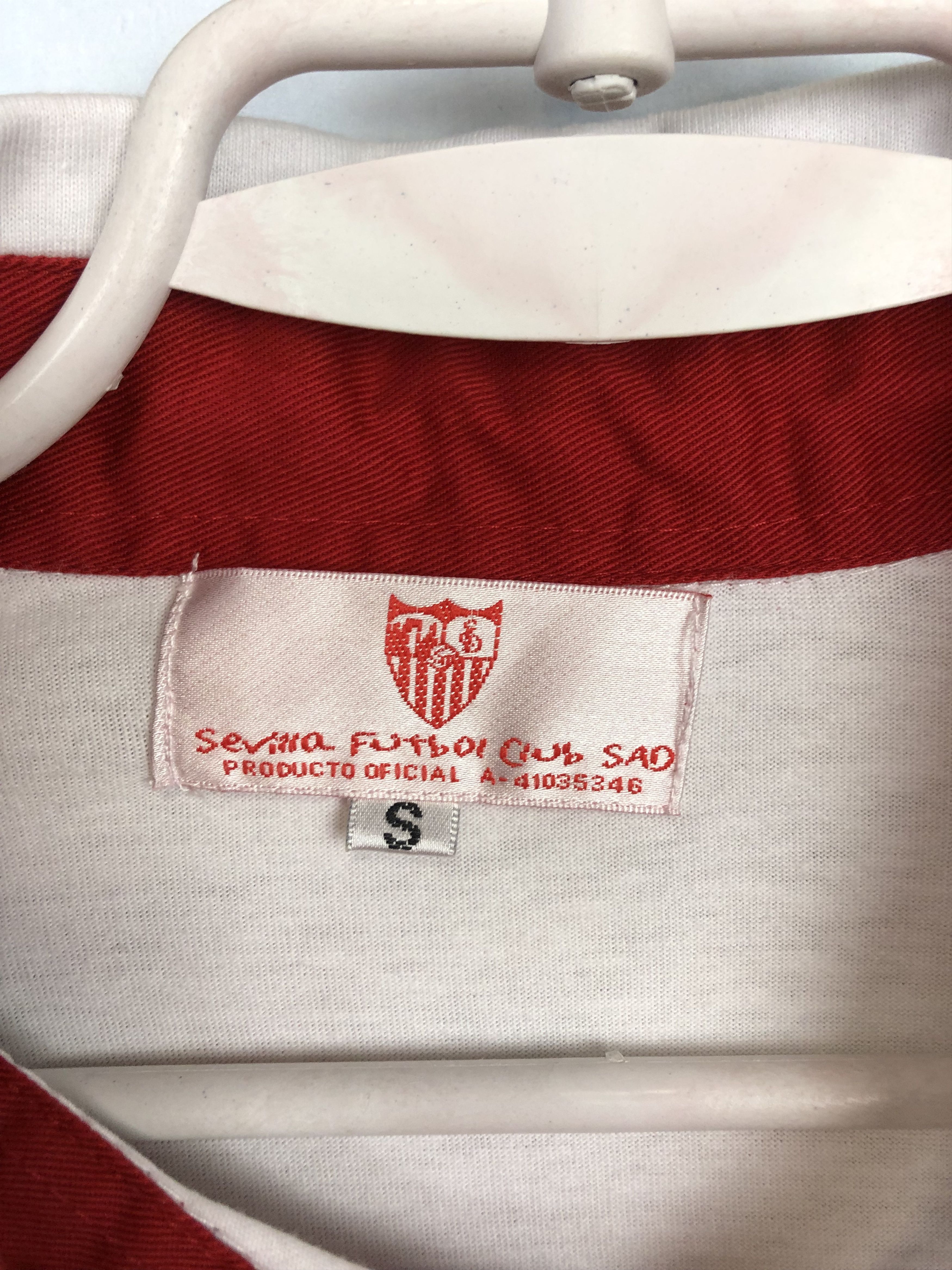 Vintage Official Vintage Sevilla Polo Football Shirt Long Sleeve Tee Size US S / EU 44-46 / 1 - 6 Thumbnail