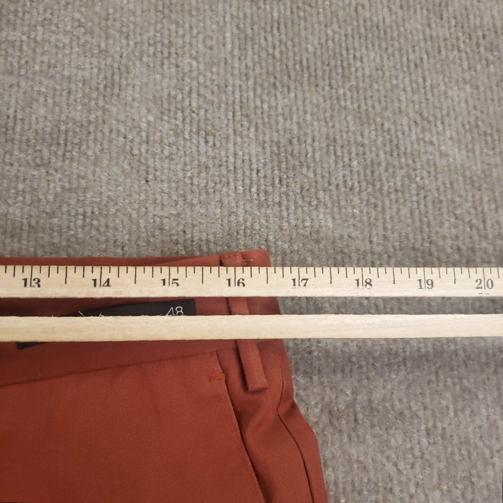 Vintage VINTAGE PT01 Pants Slacks Mens Slim Front Flat 34x36 Burnt Orange Cotton Dress Pants Mens 34 Boys? Size US 34 / EU 50 - 5 Thumbnail