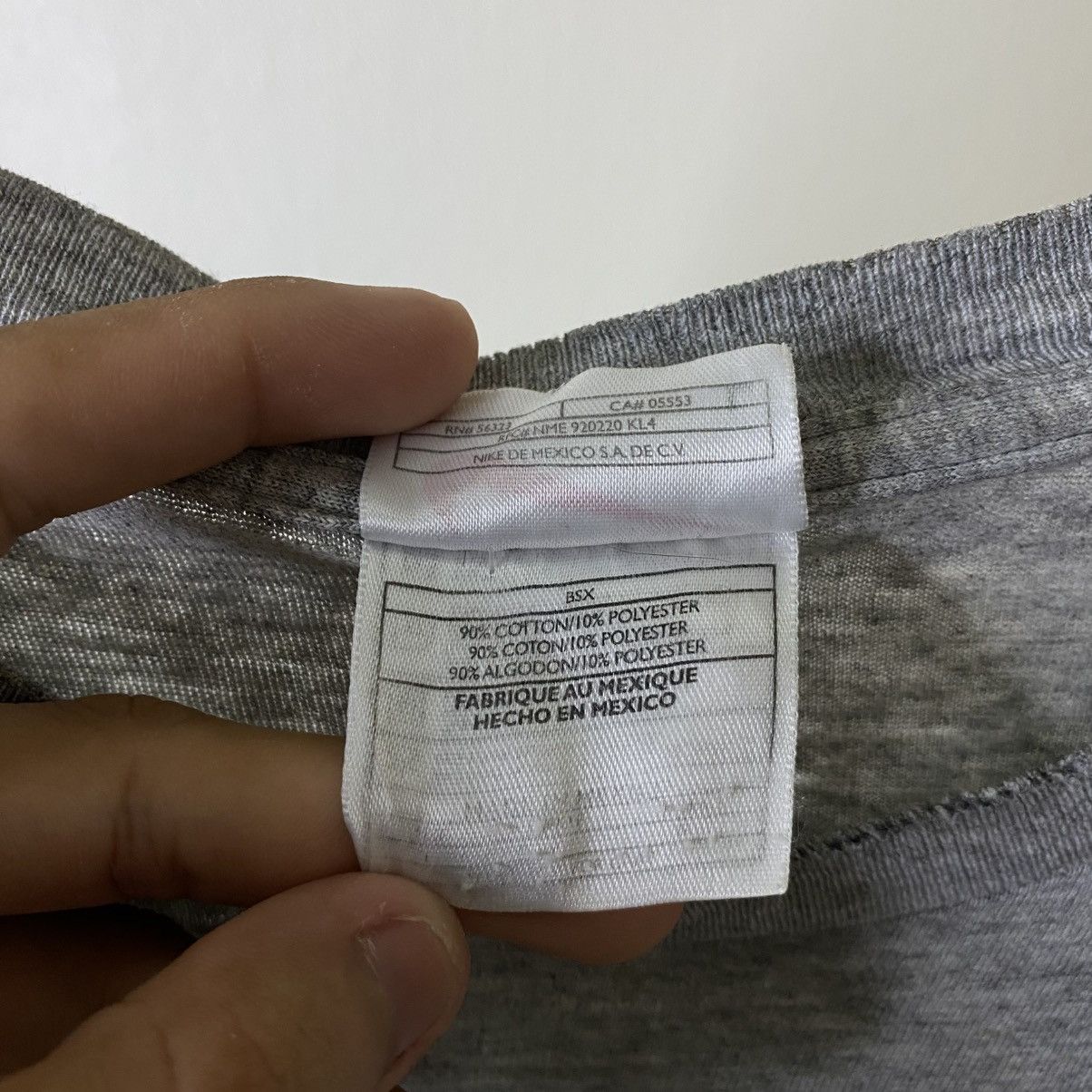 Nike Vintage 1990s Nike Essential Embroidery Small Swoosh T Shirt Size US XL / EU 56 / 4 - 6 Thumbnail