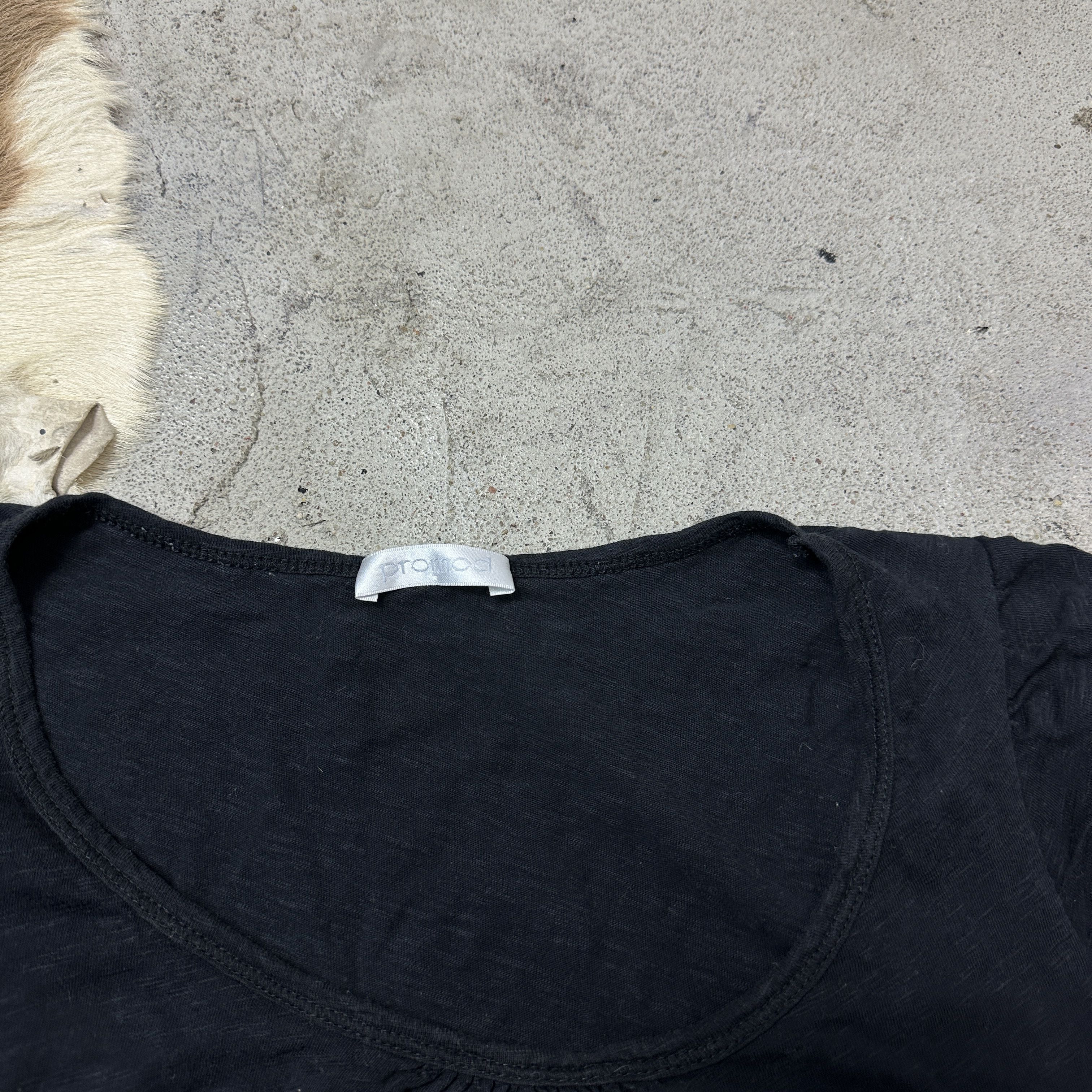 Vintage Vintage Basic Casual Boat Neck Bubble T-shirt 00s Size S / US 4 / IT 40 - 5 Thumbnail