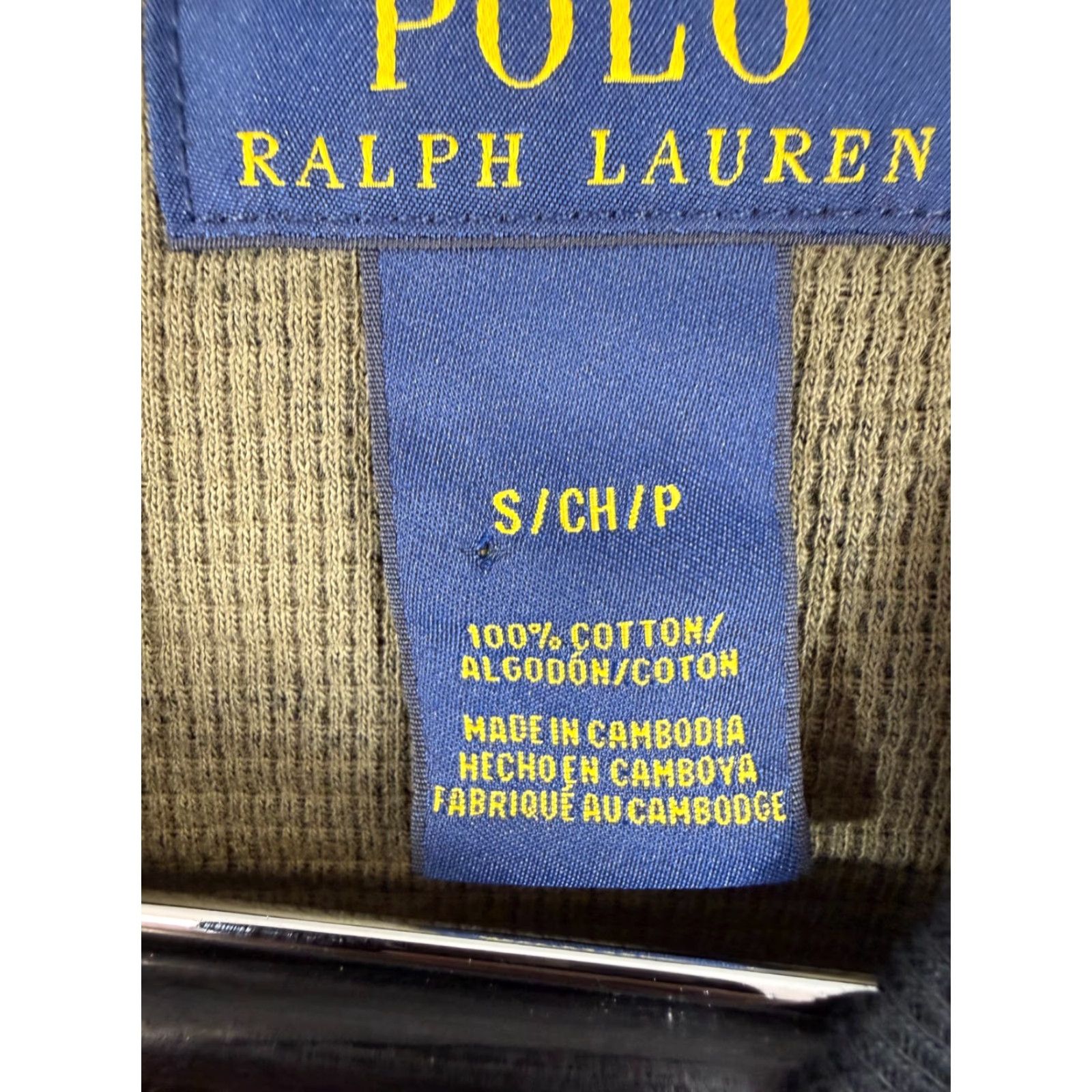 Polo Ralph Lauren Polo Ralph Lauren Thermal Shirt Mens S Green Camouflage Waffle Knit Long Sleeve Crew Neck Size US S / EU 44-46 / 1 - 7 Thumbnail