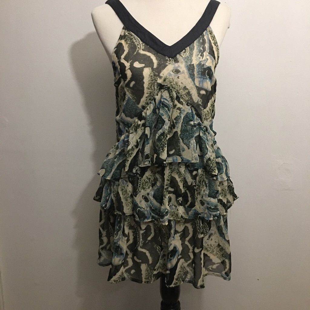 Other Kimchi Blue 3-Tier Ruffle Mini Dress: Size Medium Size L / US 10 / IT 46 - 5 Thumbnail