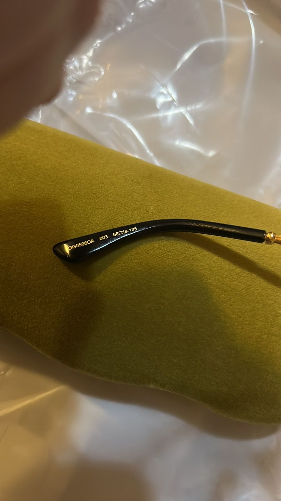 Gucci Gucci Demo Round Ladies Eyeglasses GG0596OA 003 58 Size ONE SIZE - 5 Thumbnail