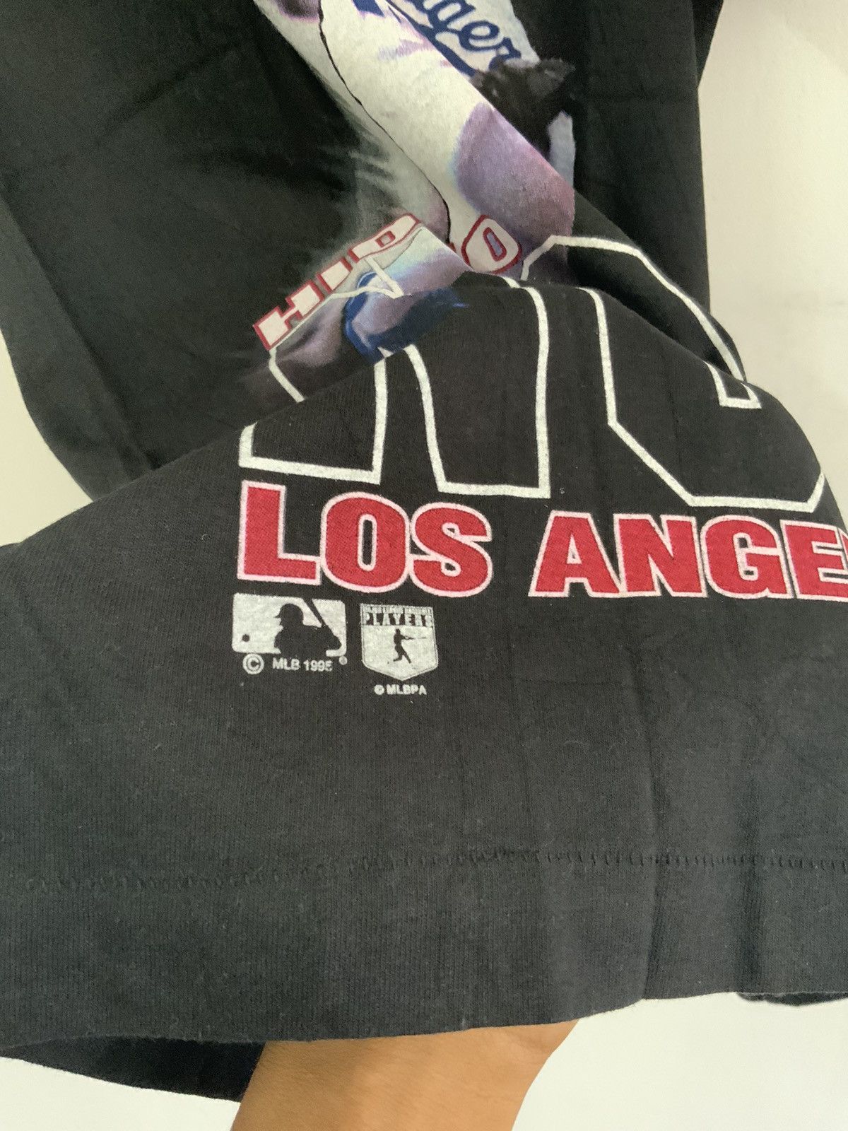 MLB Vintage Hideo Nomo Los Angeles Dodgers Black Tee Size US L / EU 52-54 / 3 - 10 Thumbnail