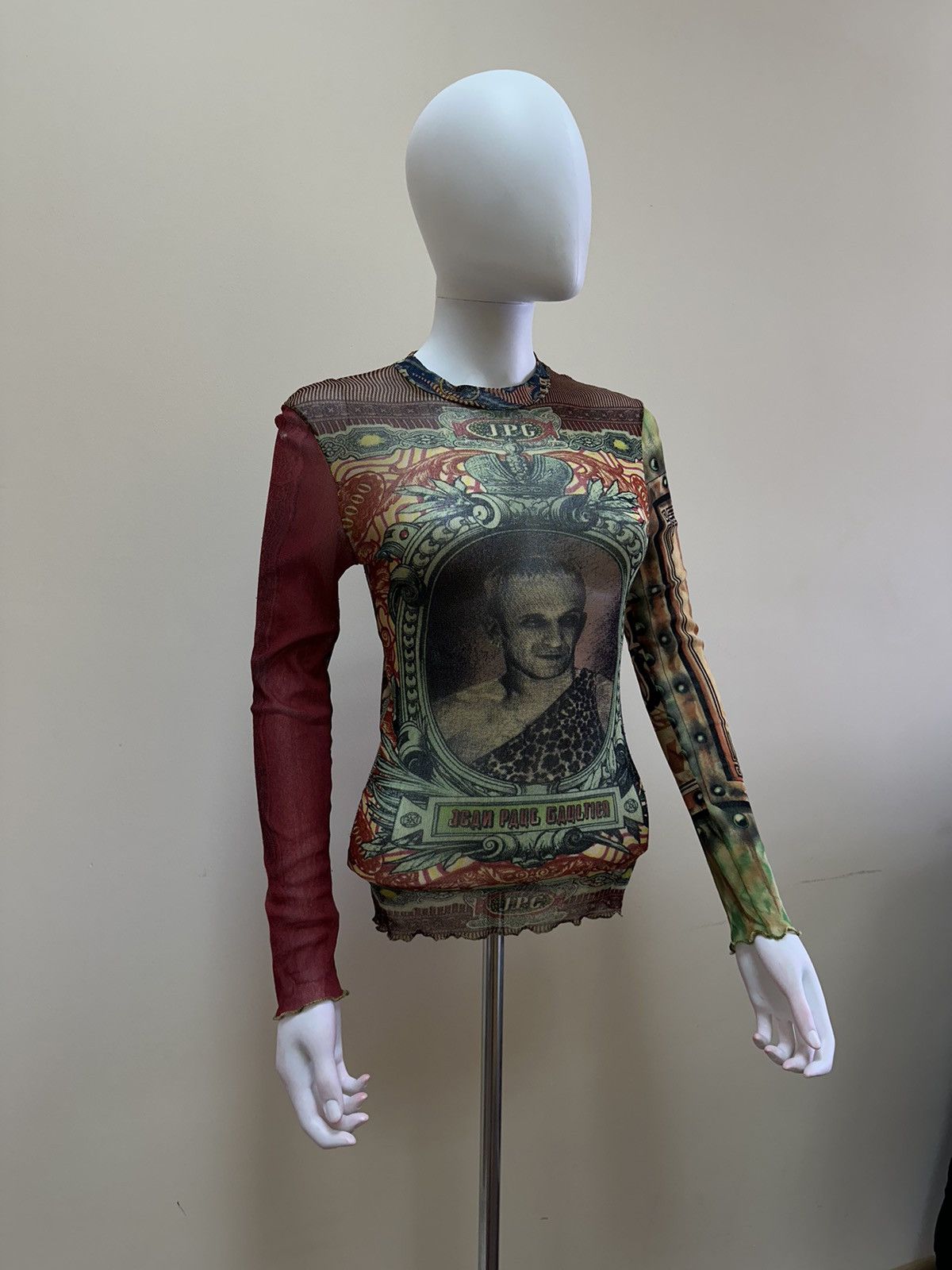 Jean Paul Gaultier Very Rare! Jean Paul Gaultier Ss96 Collage Mesh Shirt Size S Size S / US 4 / IT 40 - 2 Thumbnail