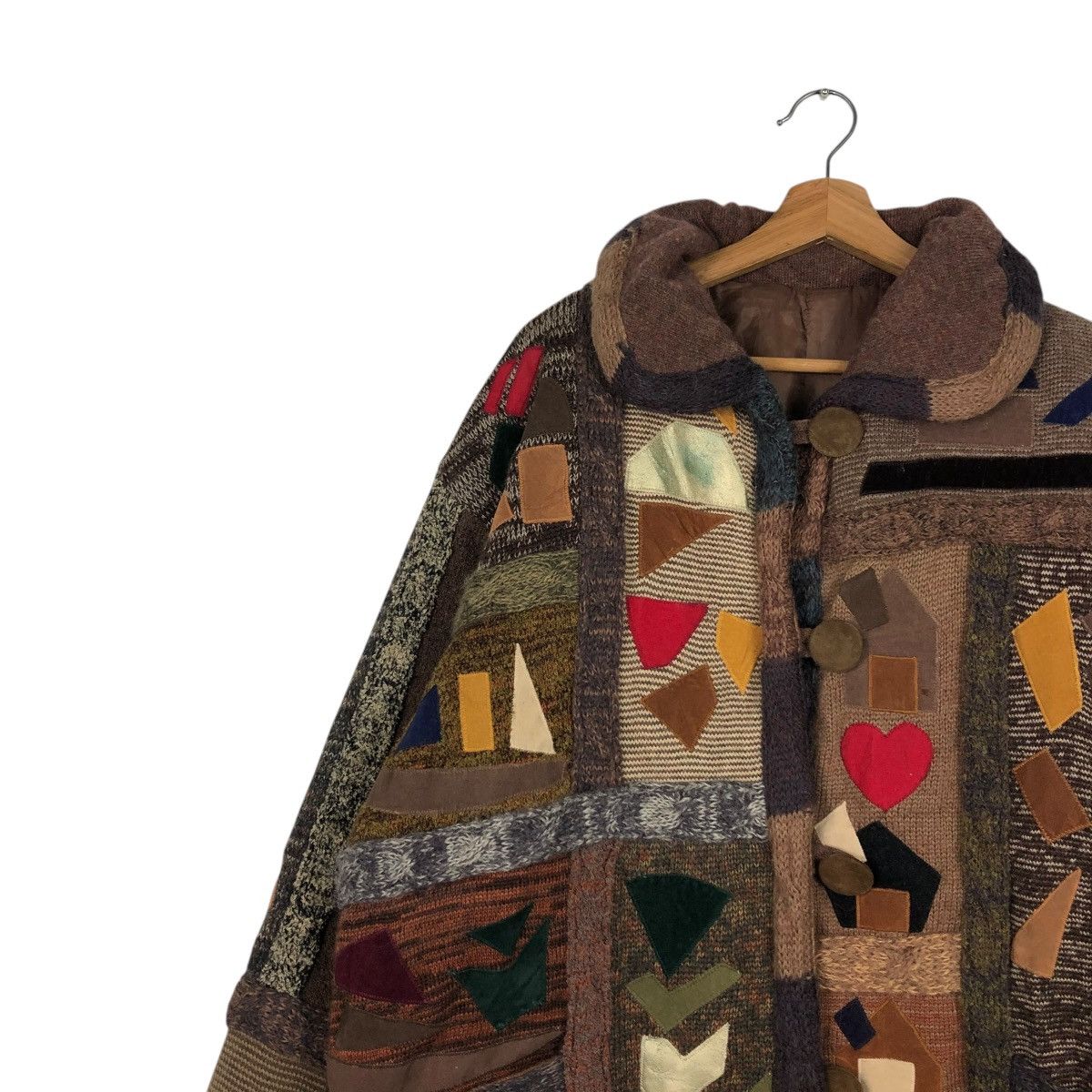 Japanese Brand × Vintage 🔥VINTAGE PATCHWORK DESIGN UNBRAND JACKET ISSEY MIYAKE Size US L / EU 52-54 / 3 - 9 Thumbnail