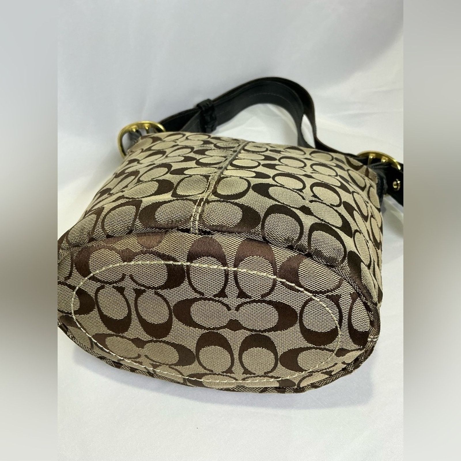 Coach Vintage Coach Bleeker Khaki Tan Bag Hobo Convertible Strap Size ONE SIZE - 10 Thumbnail