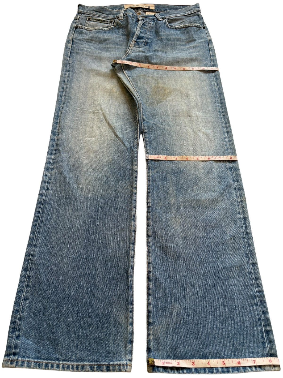 Gap Vintage Gap Faded Mud Wash Bootcut Jeans Size US 31 - 13 Thumbnail