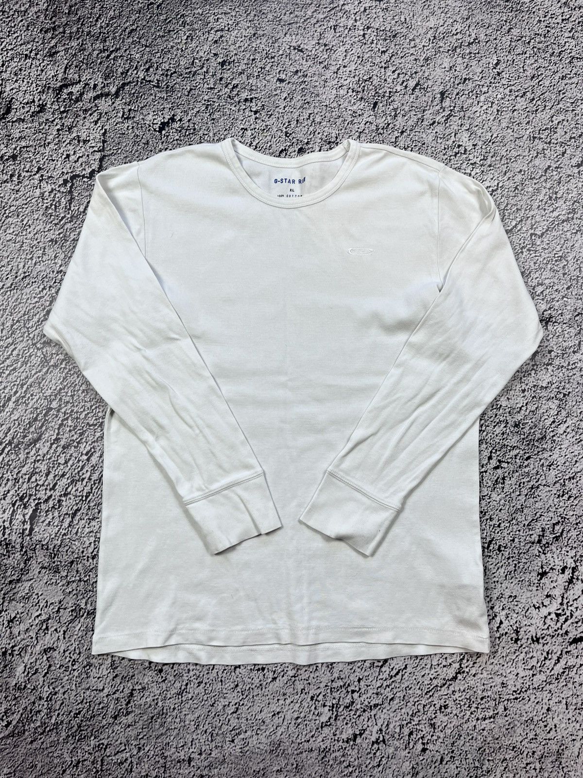 G-Star Vintage Y2K G star white blank Longsleeve logo streetwear Size US XL / EU 56 / 4 - 1 Thumbnail
