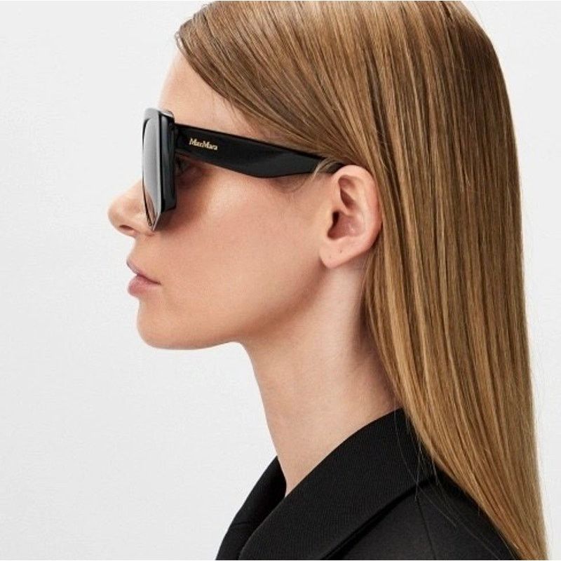 Max Mara New, MAXMARA Sunglasses Glimpse6 MM0098 01A Authentic Size ONE SIZE - 12 Thumbnail