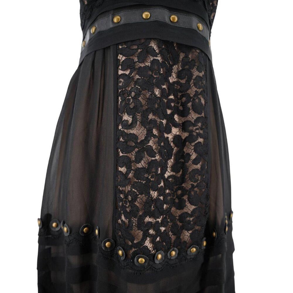 Designer Temperly London Black Lace Dress Size 6 Size M / US 6-8 / IT 42-44 - 6 Thumbnail