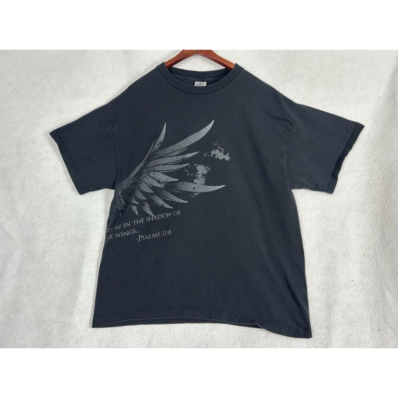 Delta VTG Christian Hide Me in the Shadow of Your Wings Black XL Size US XL / EU 56 / 4 - 1 Thumbnail