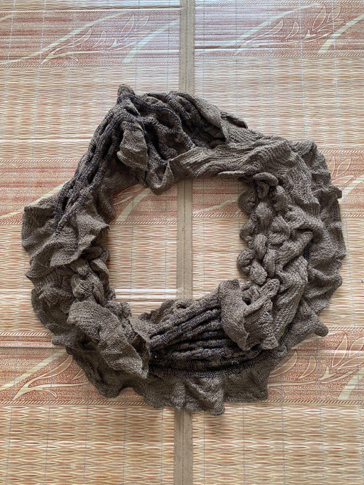 KMRii Japanese Knitted Hole Scarf 14th Kmrii Yasuyukiishii Size ONE SIZE - 1 Thumbnail