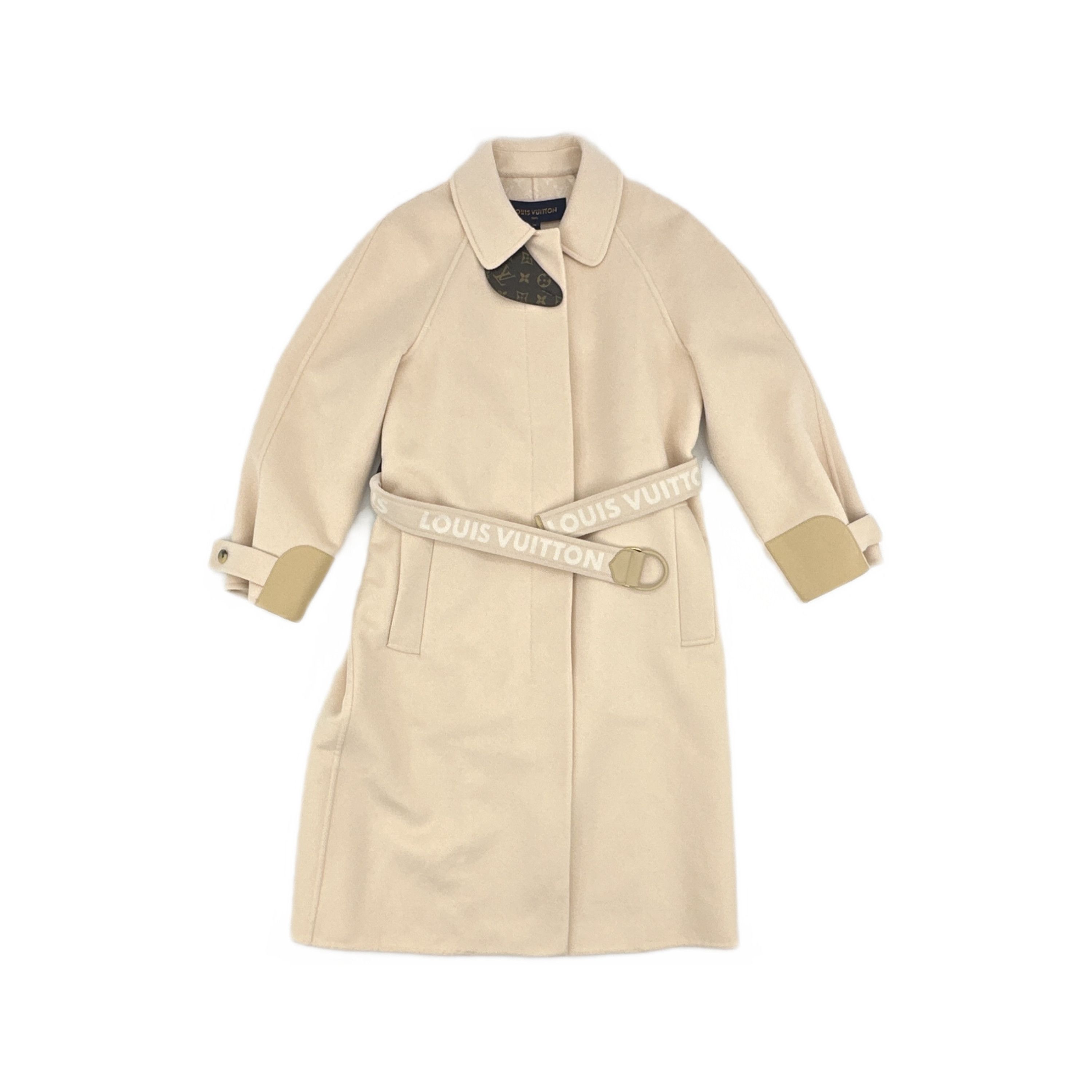 Louis Vuitton Louis Vuitton Pink Wool-Silk Belted Coat FR 38 Size S / US 4 / IT 40 - 1 Thumbnail