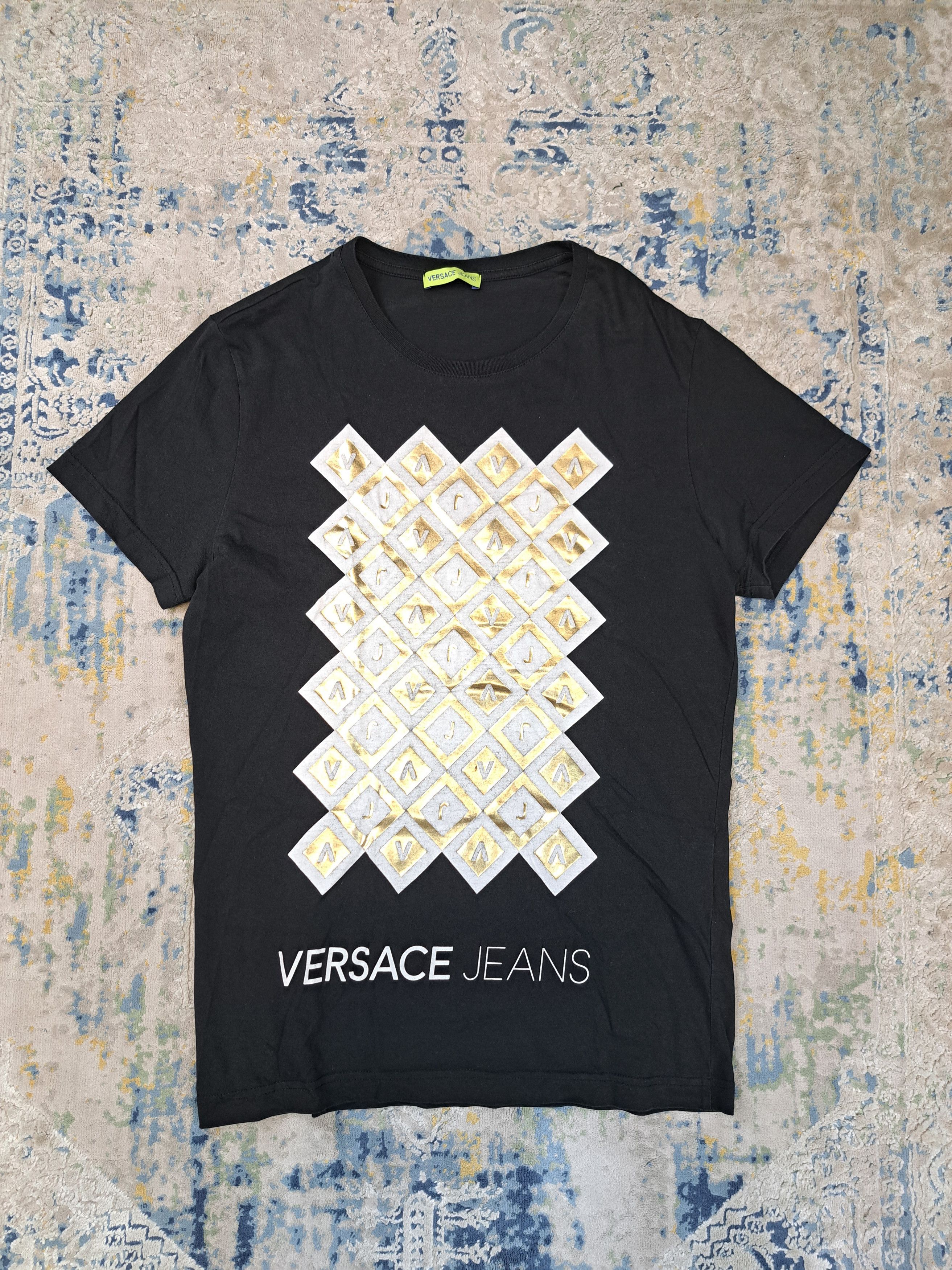 Versace Versace Big Logo Print Luxury Tee Streetwear Size US L / EU 52-54 / 3 - 1 Thumbnail