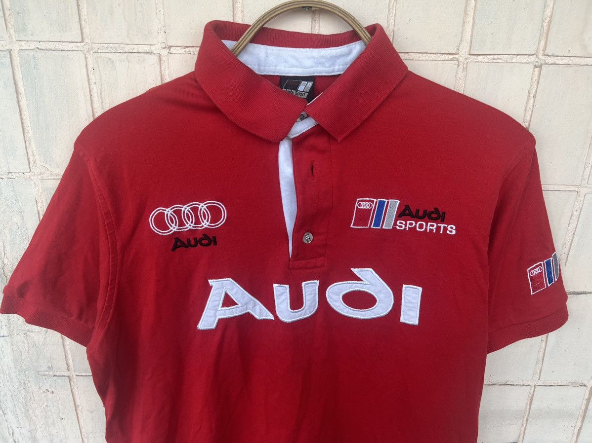 Audi Vintage Audi racing polo shirt big logo Size US S / EU 44-46 / 1 - 3 Thumbnail