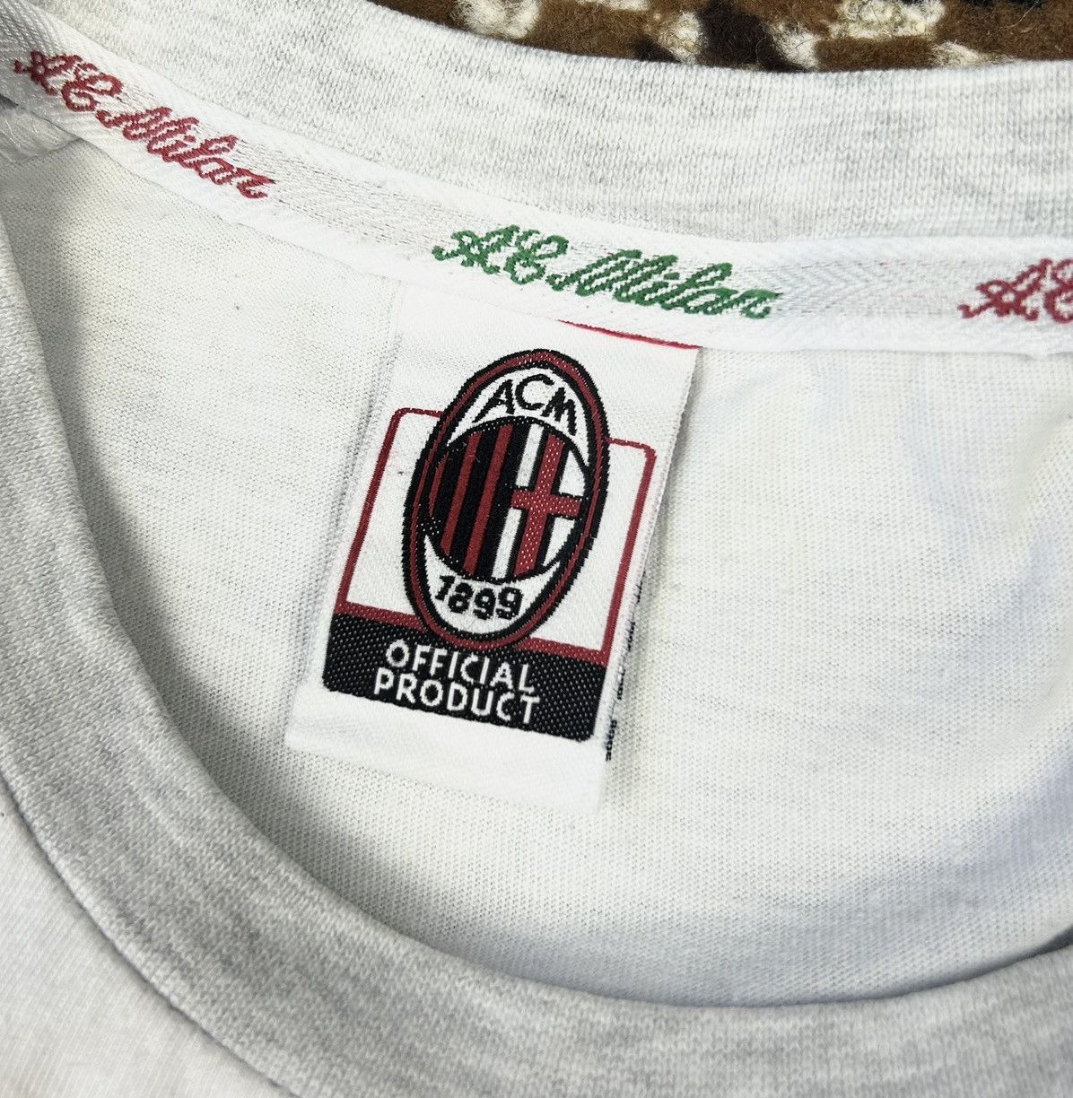 Vintage Vintage AC Milan 1899 Graphic Tee Soccer Shirt Size US S / EU 44-46 / 1 - 7 Thumbnail