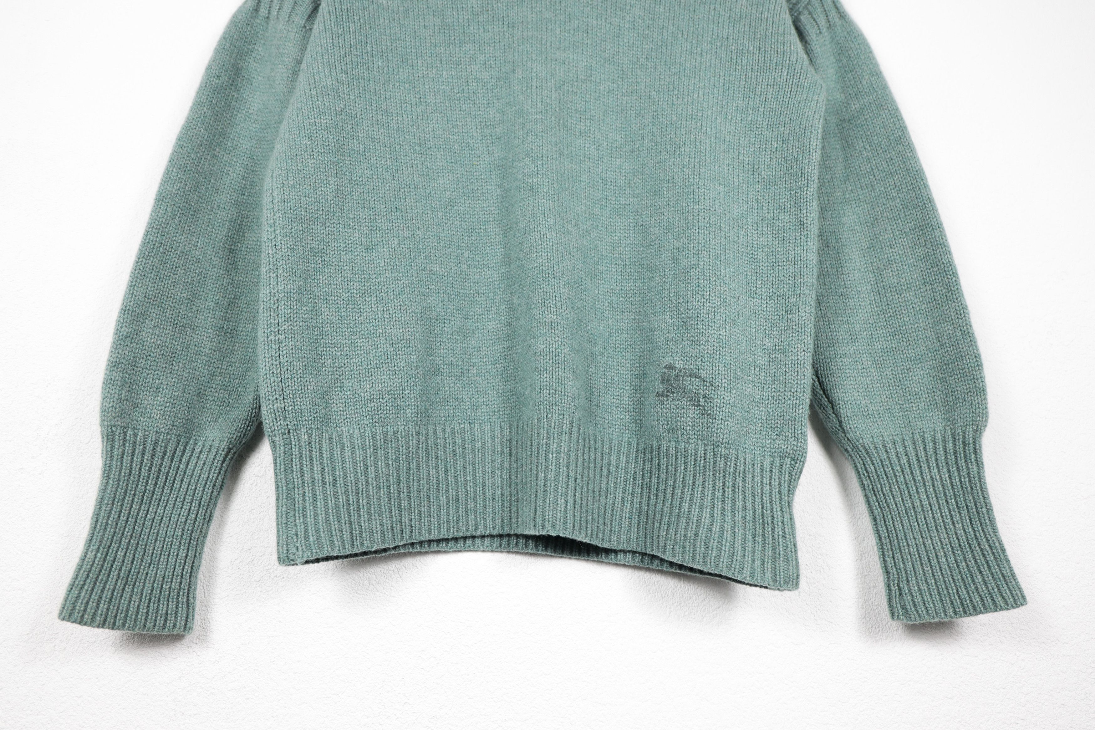 Burberry × Burberry Prorsum Women's Burberry Brit Knight Logo Green Cashmere Hoodie M Size M / US 6-8 / IT 42-44 - 3 Thumbnail