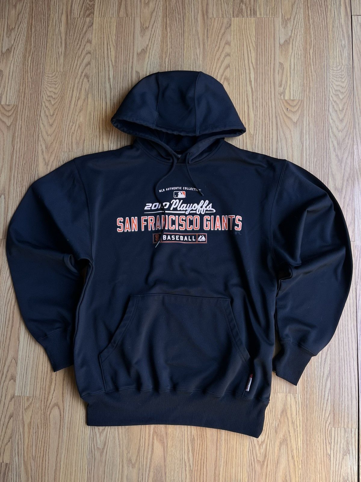 Majestic 2010 Majestic Authentic SF Giants Playoffs Black Hoodie Size US M / EU 48-50 / 2 - 1 Thumbnail