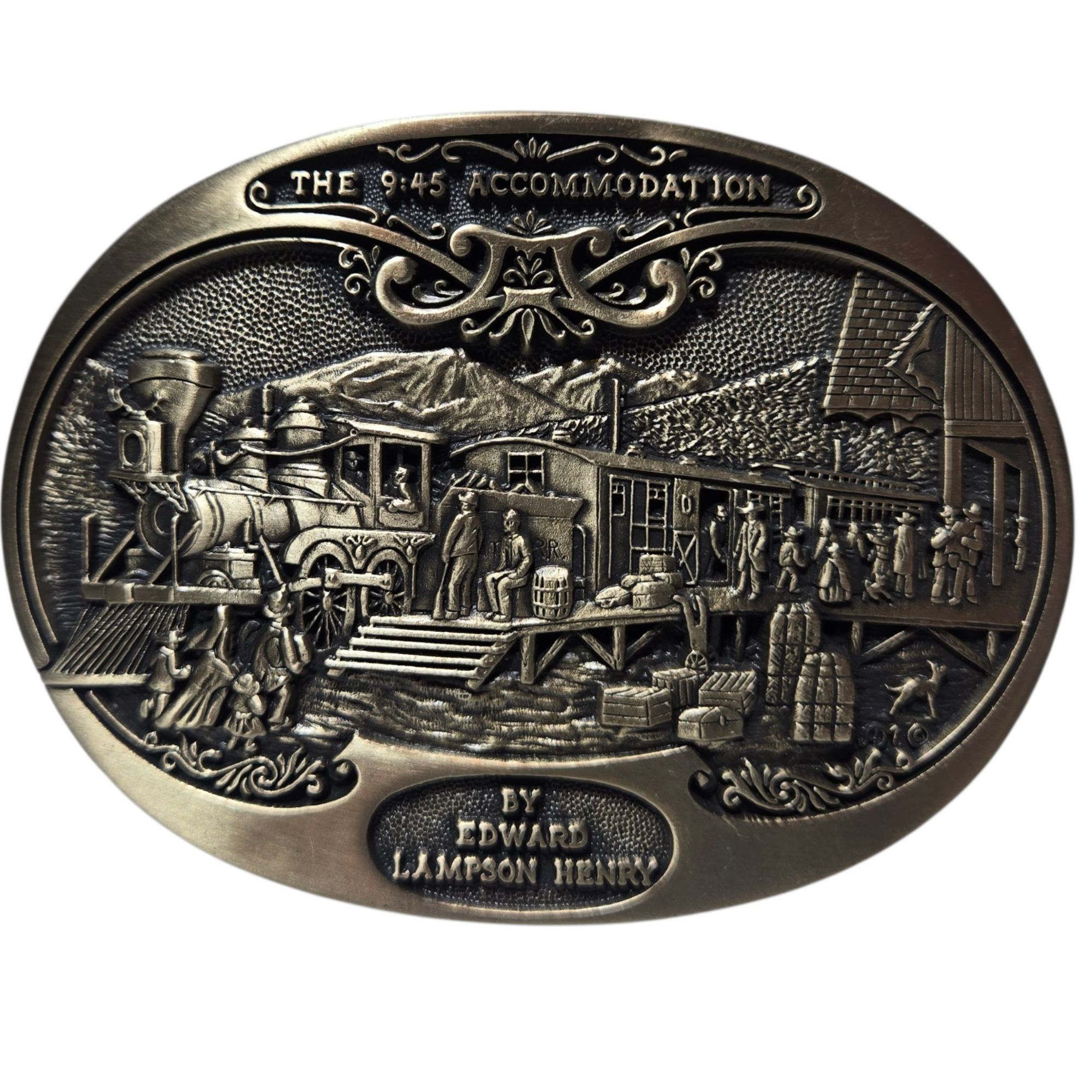 Other 9:45 Accommodation Belt Buckle Edward Lamson Henry American Size ONE SIZE - 12 Thumbnail