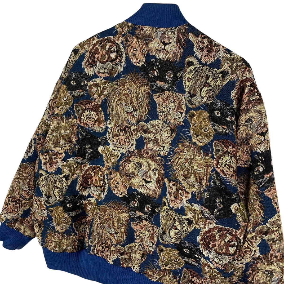 Japanese Brand Vintage Goblan Panther Lion Full Print Bomber Jacket Size US L / EU 52-54 / 3 - 14 Thumbnail