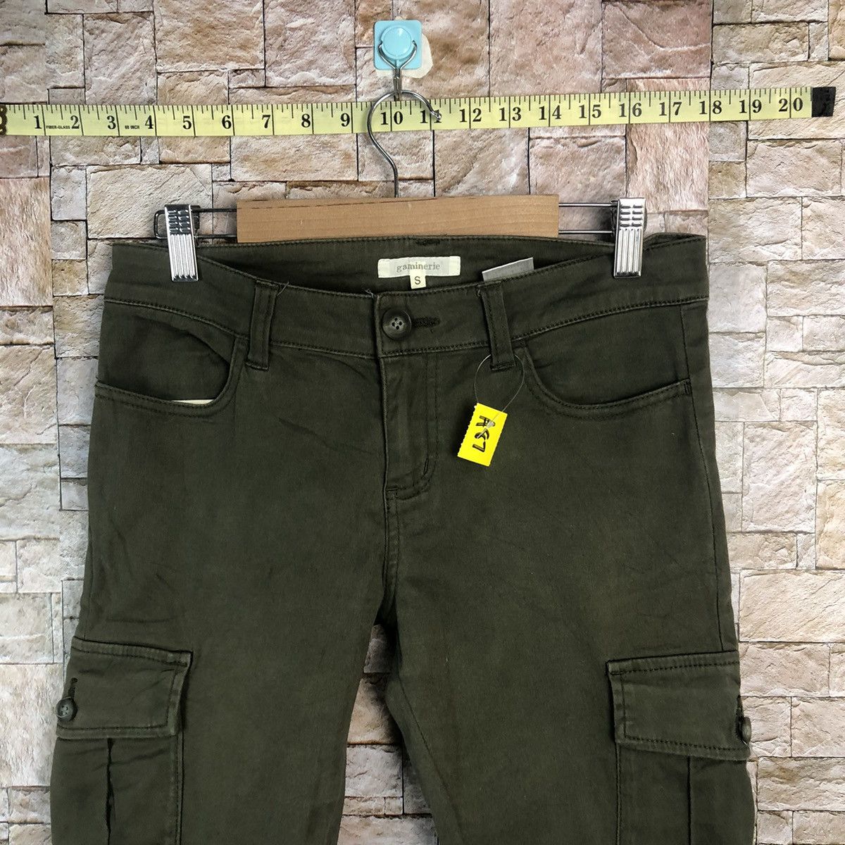 Japanese Brand Gamineverie Green Cargo Multipocket Pants #A87 Size US 28 / EU 44 - 5 Thumbnail