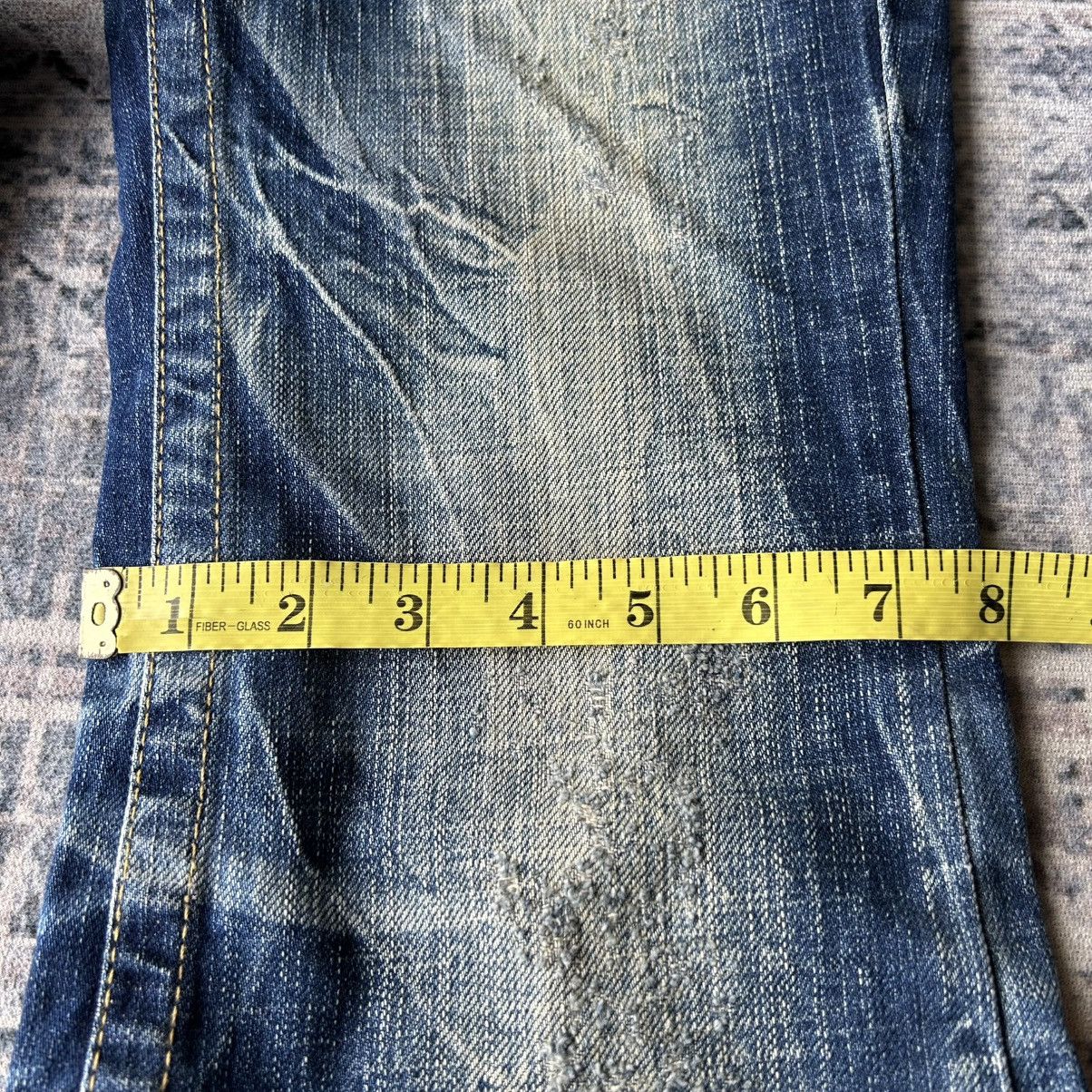 Japanese Brand Lolita Flared Mudwash Jeans Size 30" / US 8 / IT 44 - 15 Thumbnail