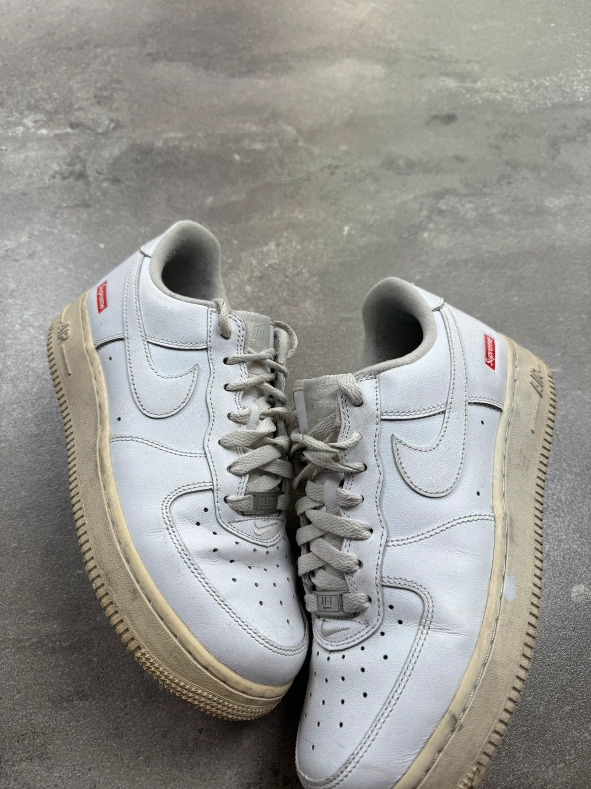 Nike Nike x Supreme Air Force 1 basket shoes sneakers street wear Size US 6.5 / IT 36.5 - 3 Thumbnail
