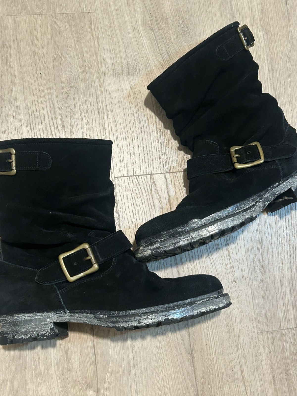 Maison MIHARA YASUHIRO Mihara Yasuhiro ‘Twisted’ Engineer Boots Size US 9.5 / EU 42-43 - 3 Thumbnail