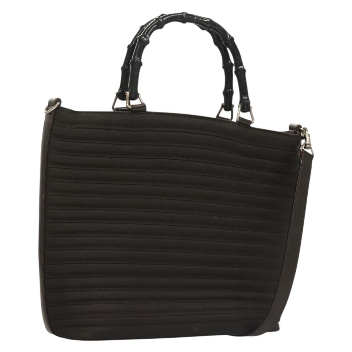 Gucci Gucci Vintage Bamboo Handle Bag Nylon Size ONE SIZE - 1 Thumbnail