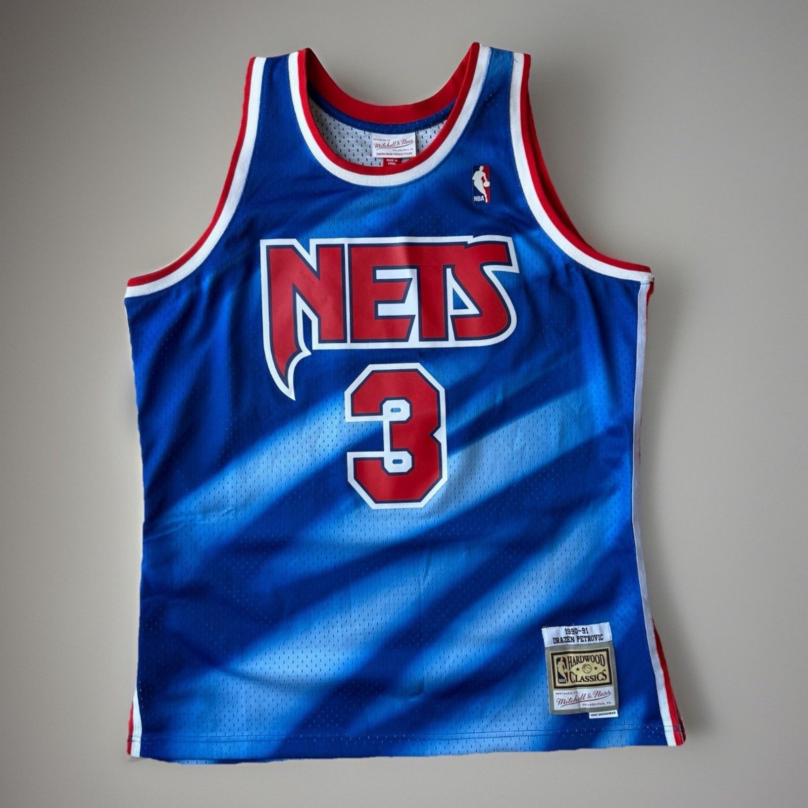 Mitchell & Ness Drazen Petrovic New Jersey Nets Jersey Blue Mitchell & Ness Size US XL / EU 56 / 4 - 1 Thumbnail