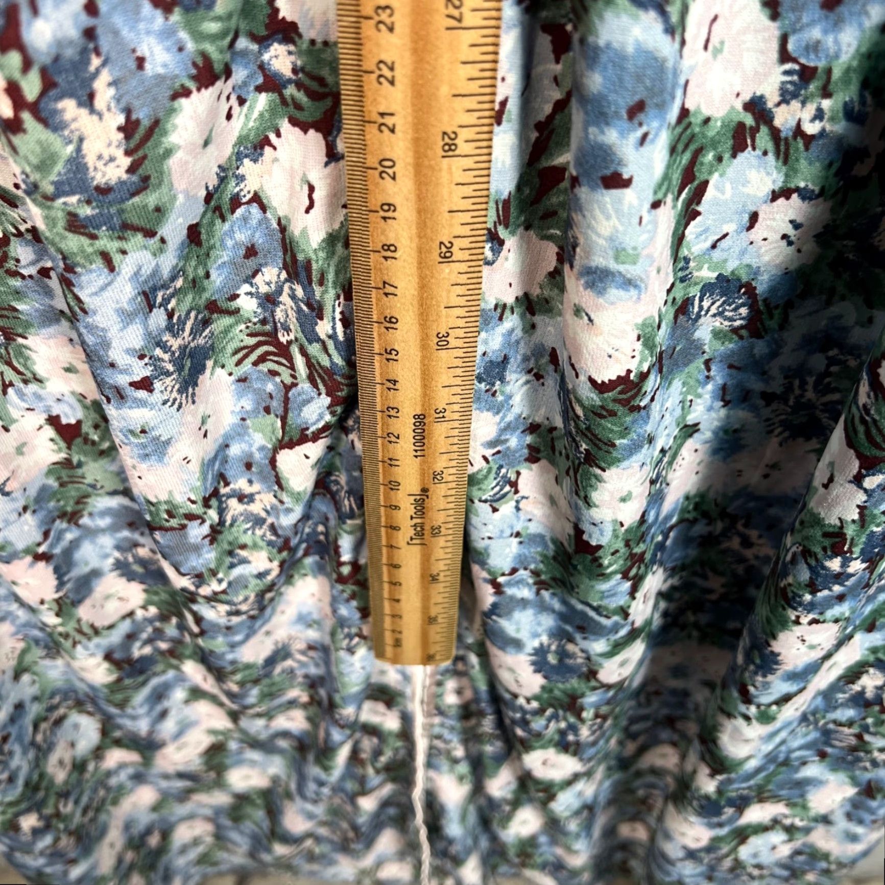 Vintage En Saison Floral Maxi Dress Long Sleeve Womens Size S Blue Maxi Floral Dress Womens S Blue Size S / US 4 / IT 40 - 6 Thumbnail