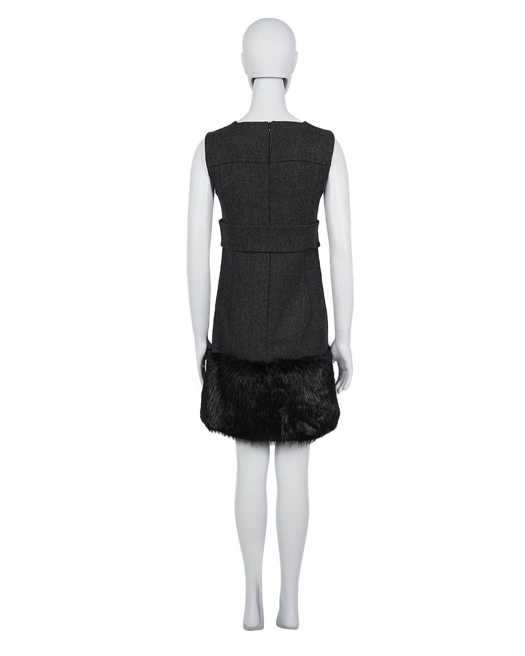Prada Prada F/W2001 Wool Fur Dress Size S / US 4 / IT 40 - 9 Thumbnail