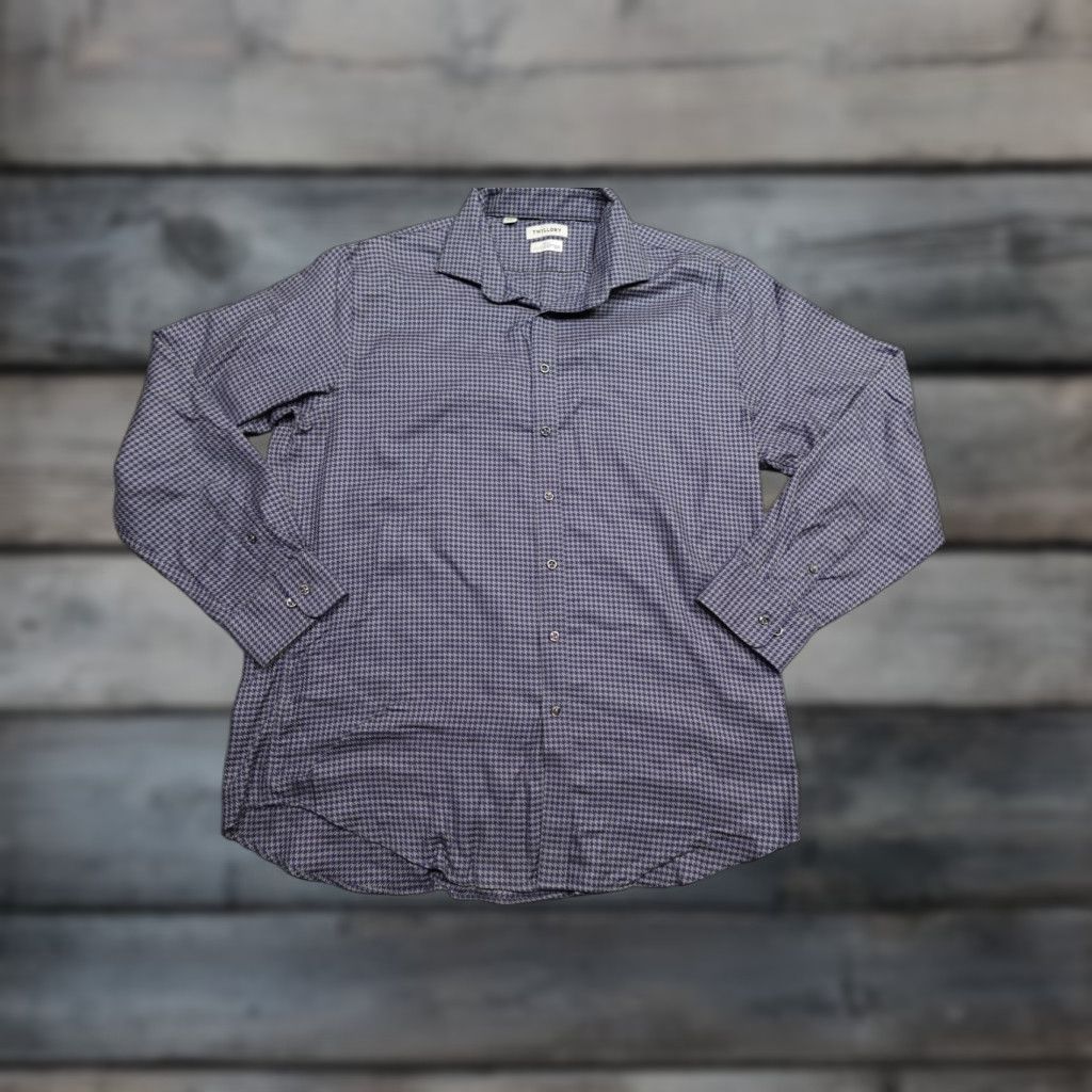 Vintage Twillory Button-Front Shirt Mens 2XL Blue Cotton Blend Plaid Button-Up Casual Long Sleeve Size US XXL / EU 58 / 5 - 1 Thumbnail