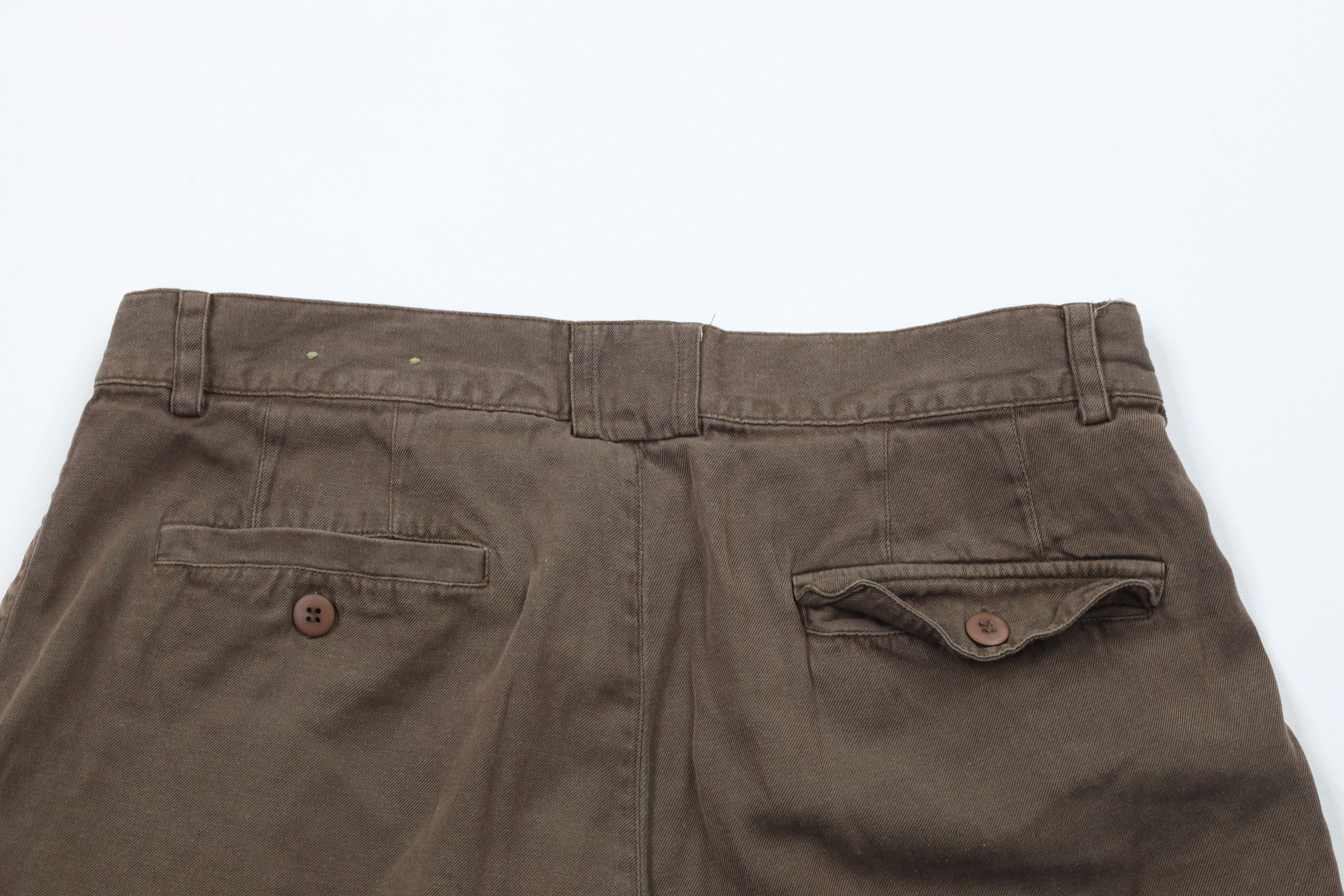 Vintage Vintage 90s Streetwear Above Knee Silk Chino Shorts Brown Size US 30 / EU 46 - 8 Thumbnail