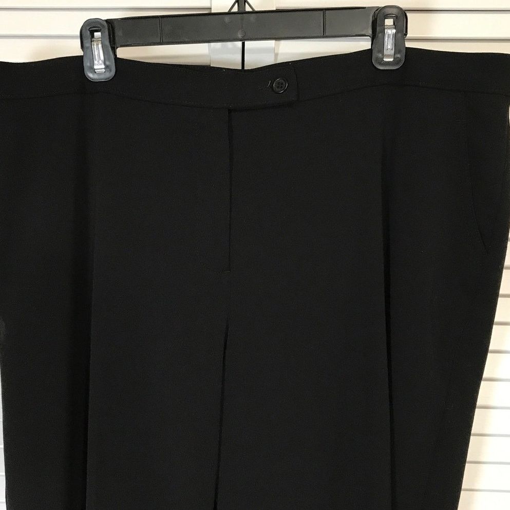 Other Investments II Black Relaxed Fit Office Work Pants 18W Size 39" - 3 Thumbnail