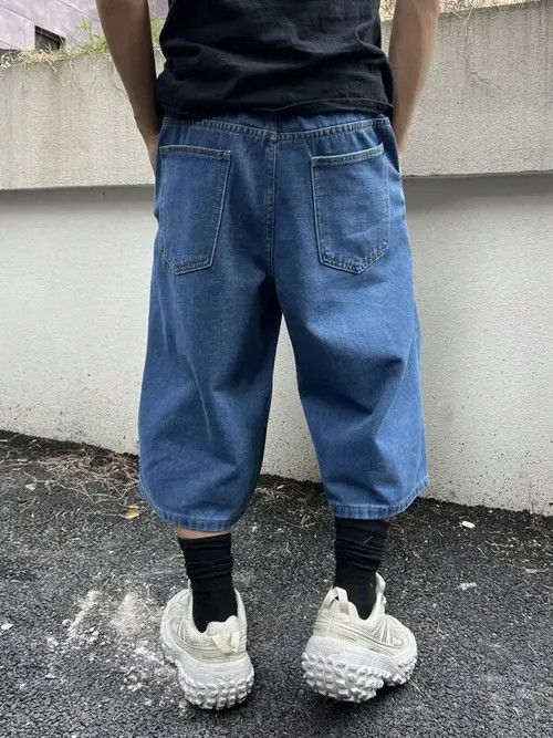 Japanese Brand × Vintage VINTAGE Y2K DRIP denim shorts jorts Size US 32 / EU 48 - 4 Thumbnail