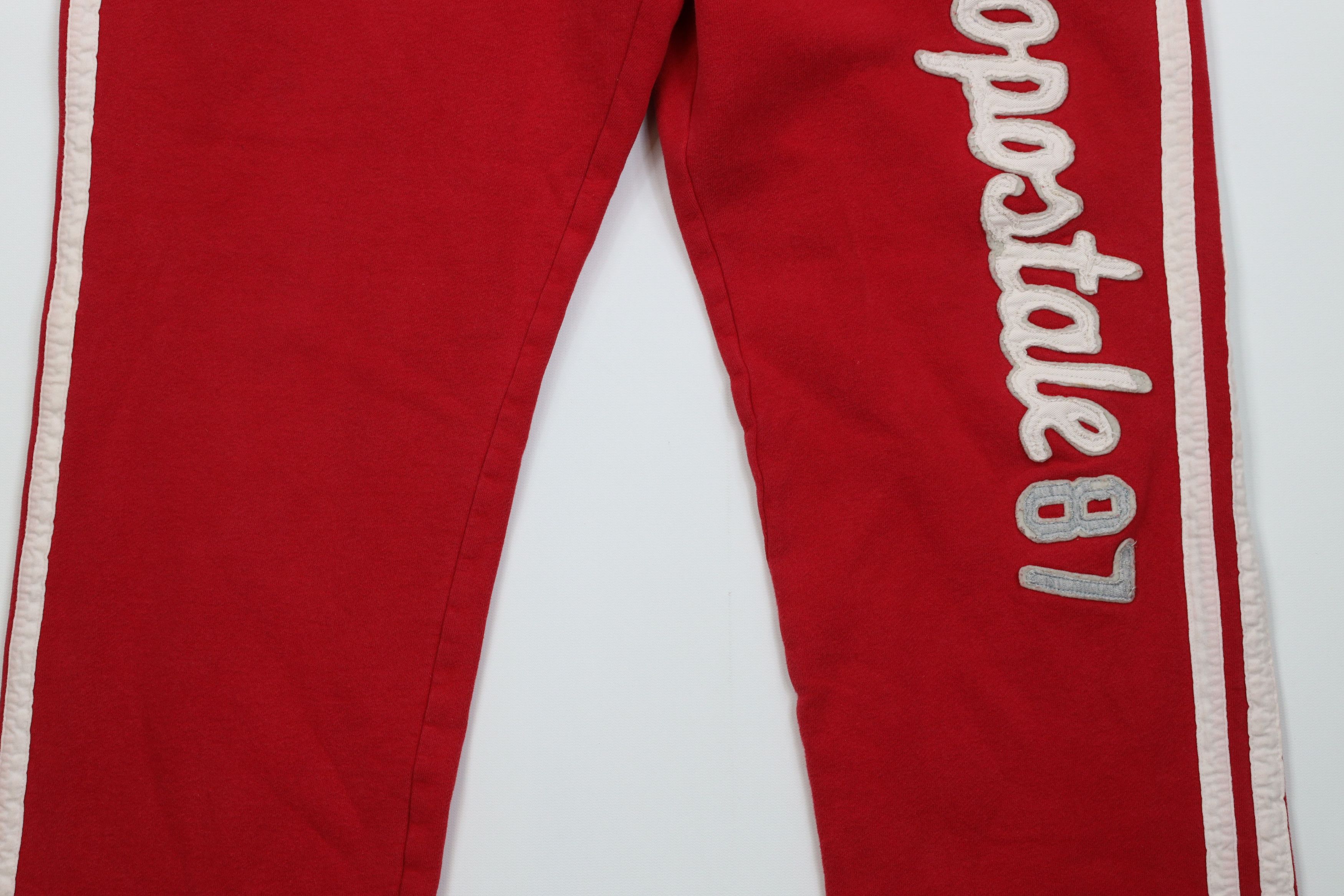 Aeropostale Vintage 90s Y2K Aeropostale Wide Leg Sweatpants Pants Red Size US 36 / EU 52 - 4 Thumbnail