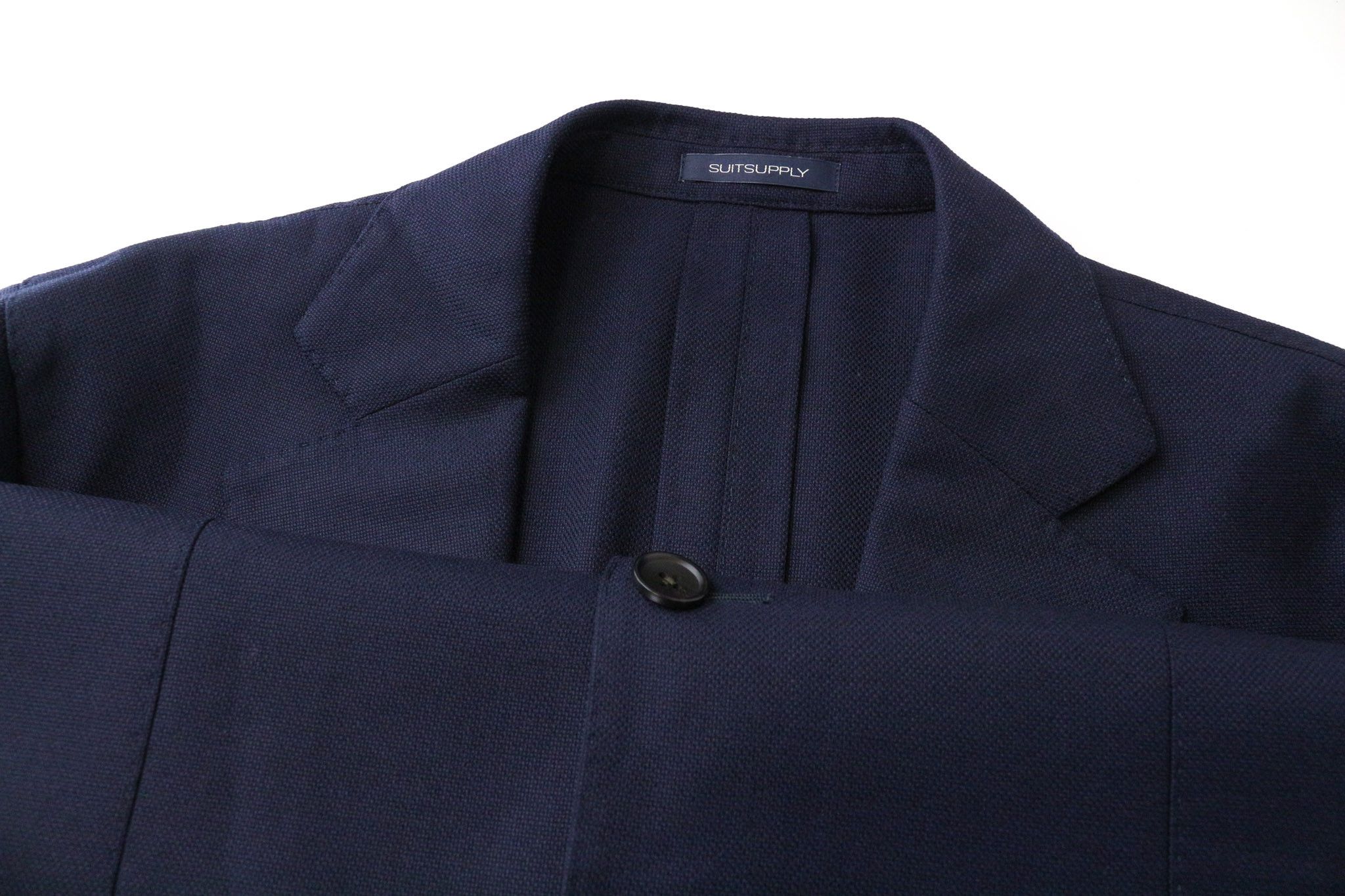 Suitsupply HAVANA UK44S Blue Wool Stretch Slim Suit 74709 Size 44S - 7 Thumbnail
