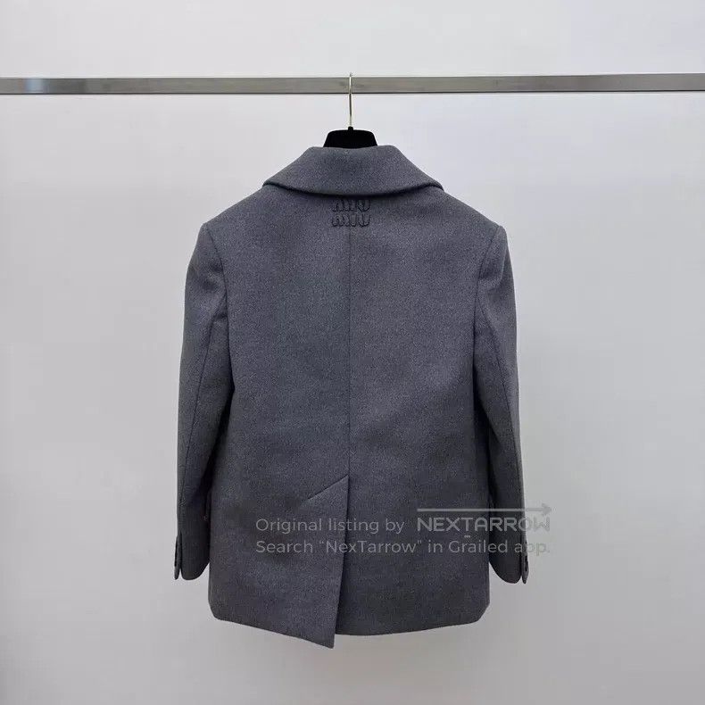 Miu Miu Miu Miu 36 24 new gray silhouette coat Size S / US 4 / IT 40 - 3 Thumbnail