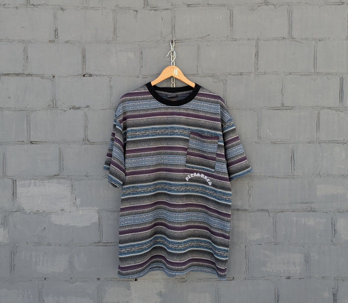 Pleasures PLEASURES Stripe Pocket Tee Heavy Multicolor Size US L / EU 52-54 / 3 - 1 Thumbnail