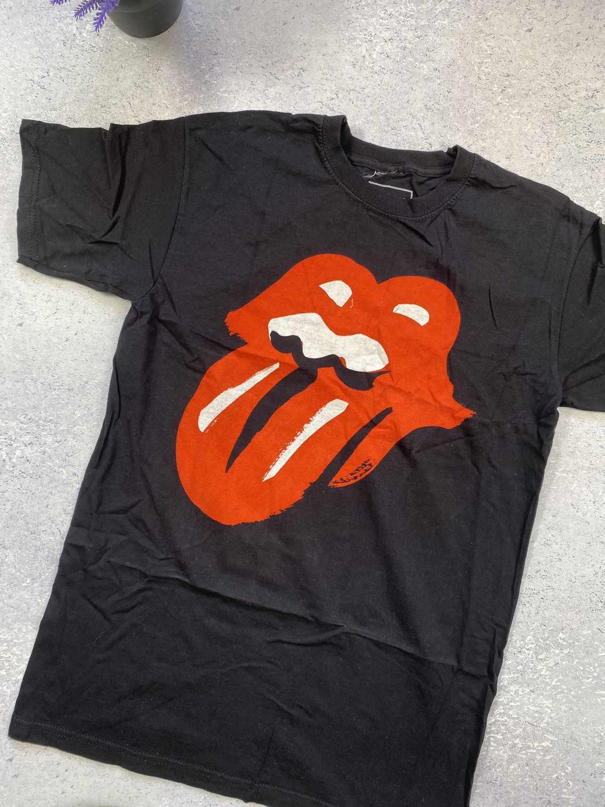 Band Tees The Rolling Stones Men’s Black T-shirt With Big Logo Size S Size US S / EU 44-46 / 1 - 3 Thumbnail