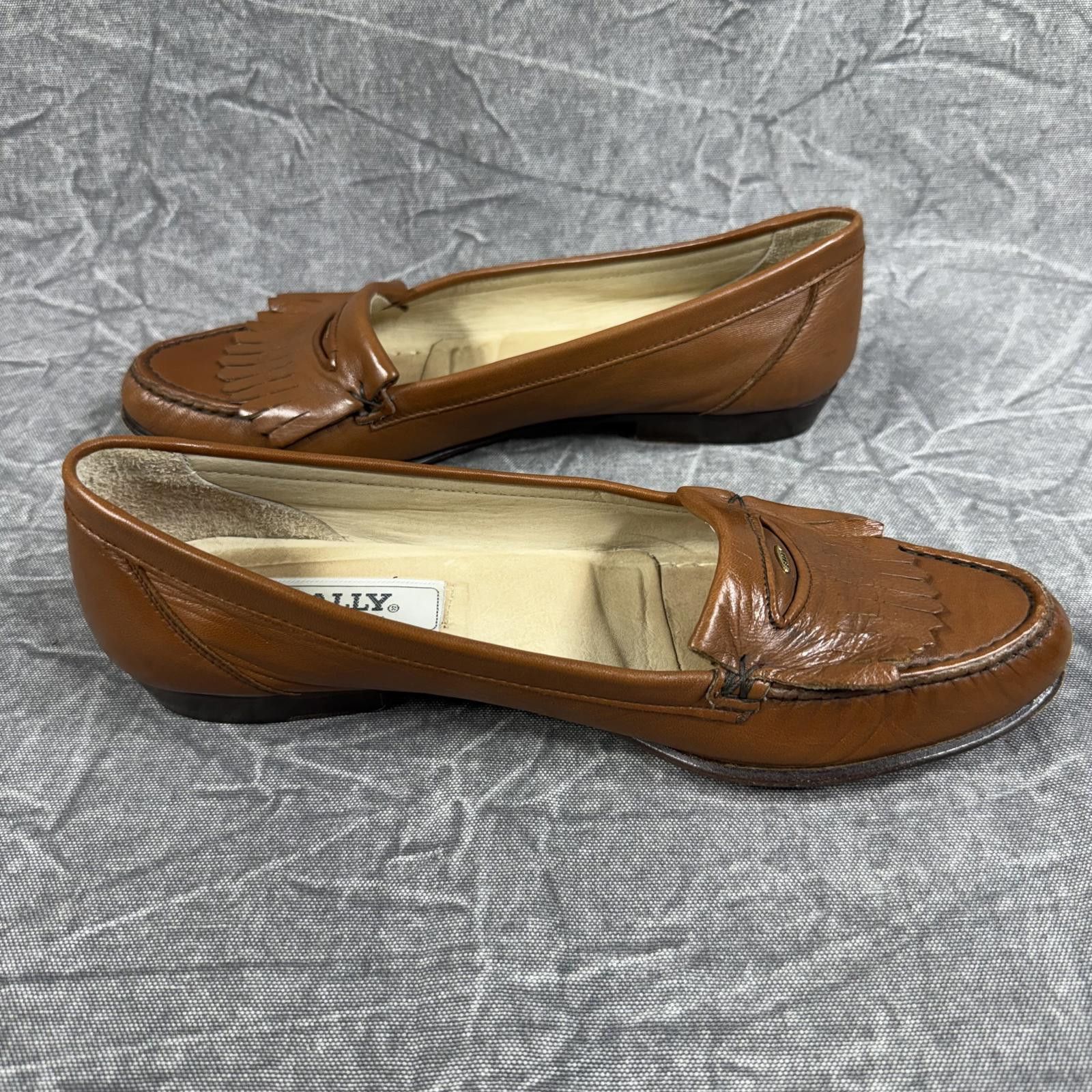 Bally Bally Shoes Women's 9 N Brown Flats Loafers Made in Italy Size US 9 / IT 39 - 4 Thumbnail