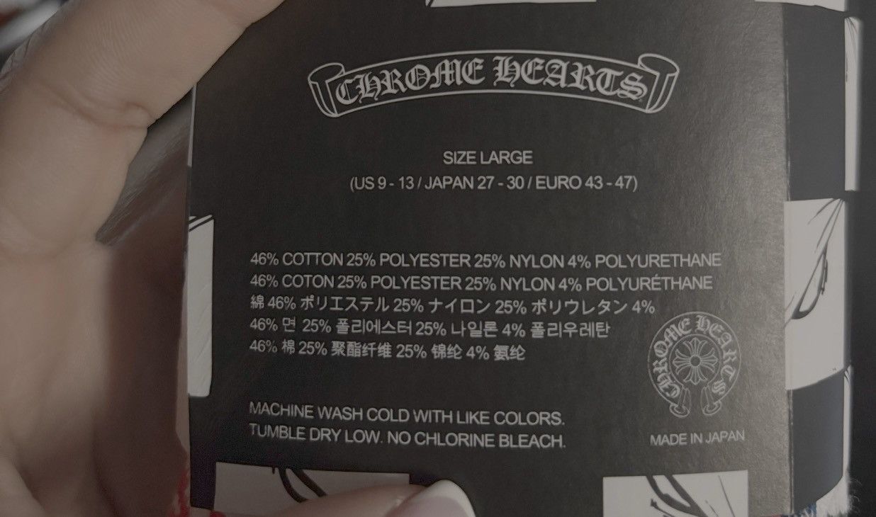 Chrome Hearts Red Chrome Hearts Matty Boy Socks Size ONE SIZE - 2 Thumbnail
