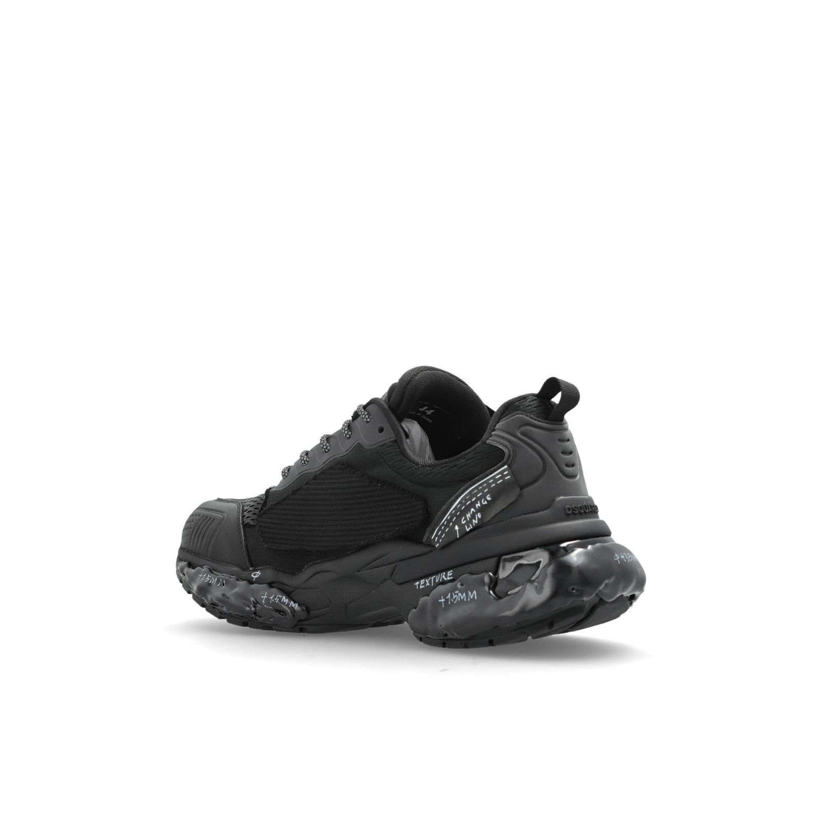 Dsquared2 DSQUARED2 Faster Black Leather Sneakers New & Authentic (Wom Size US 6 / IT 36 - 3 Thumbnail