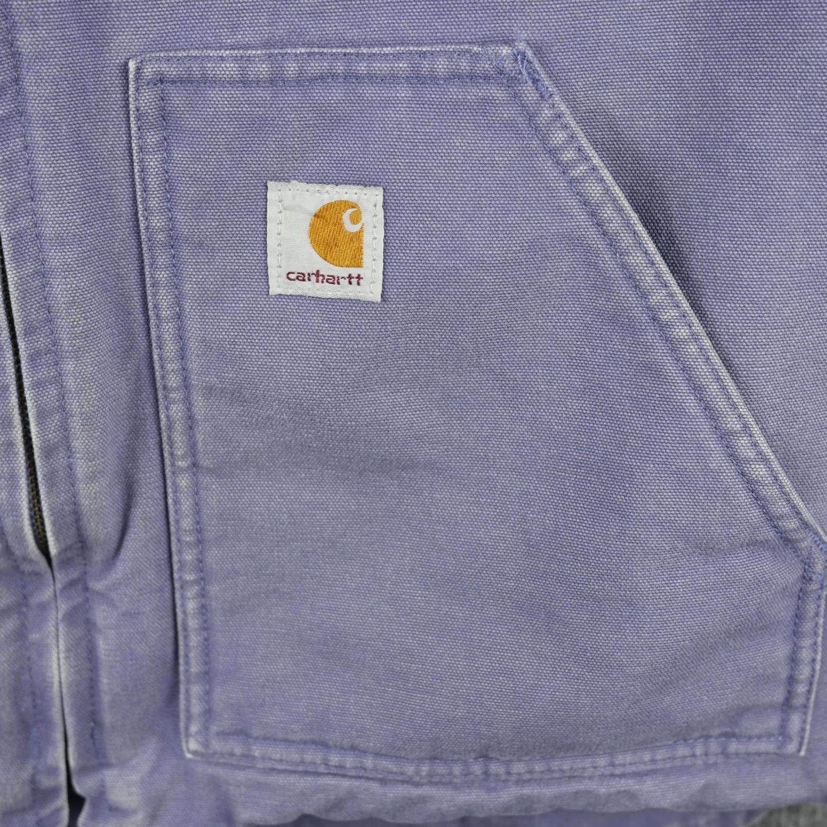 Carhartt Carhartt Vest Womens Large Purple Canvas Sherpa Lined Work Zip Pockets WV001 Size L / US 10 / IT 46 - 2 Thumbnail
