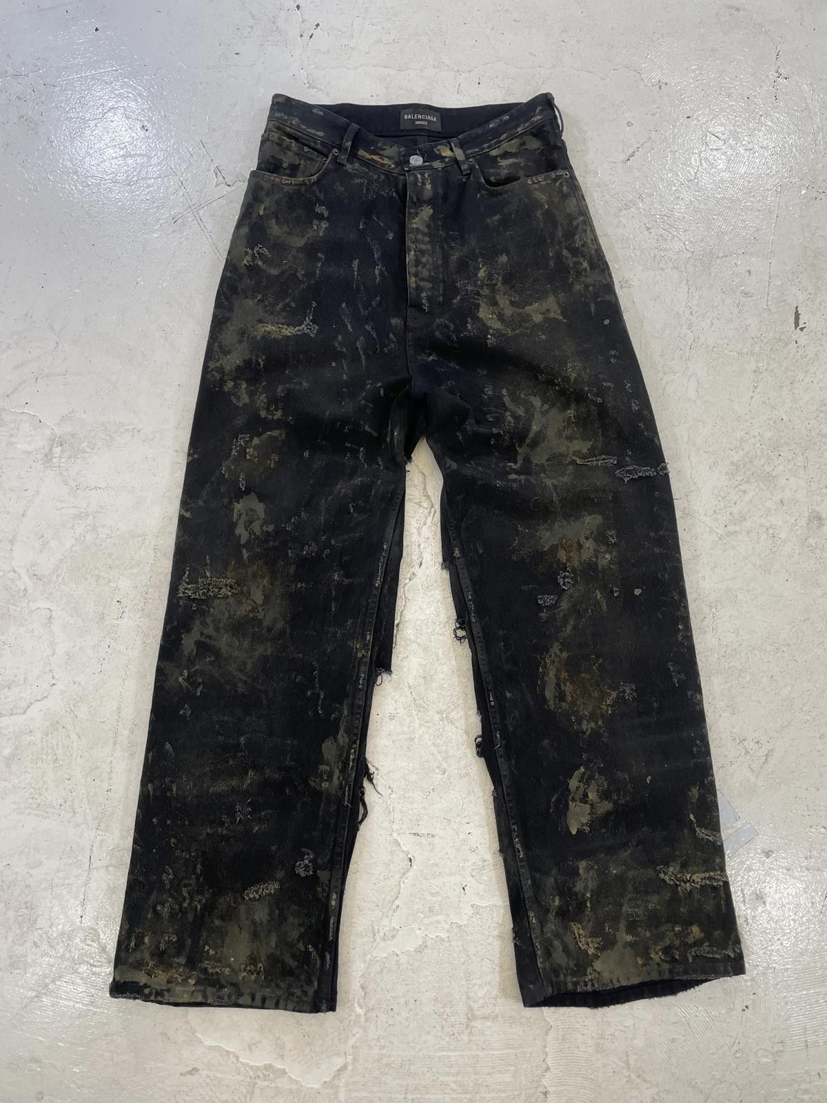 Balenciaga Balenciaga ss23 mud distressed denim Size US 32 / EU 48 - 1 Thumbnail