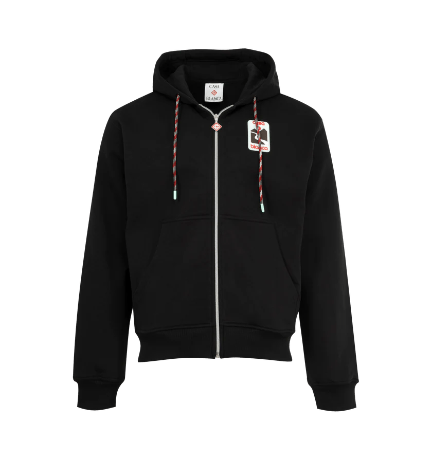 o1h1sh11225 Sunset Valley Zip Hoodie in Black